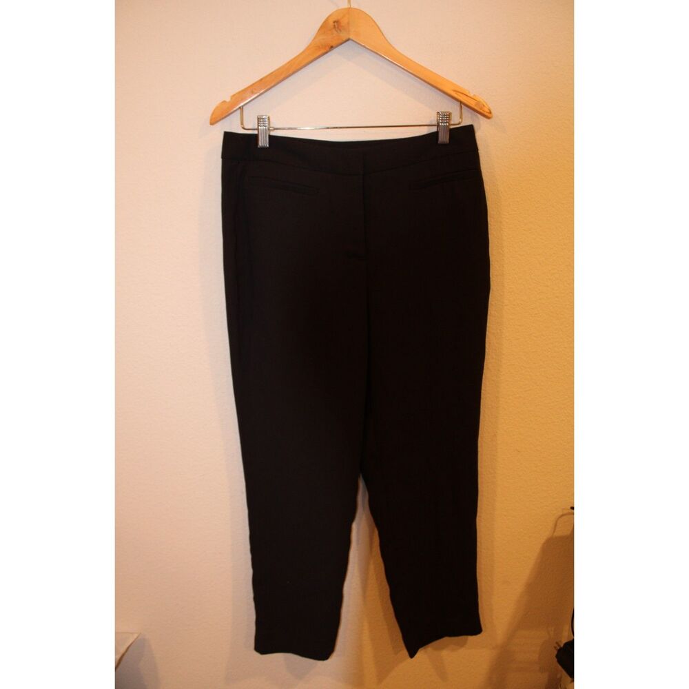 J.Crew French girl slim crop pant in 365 crepe black size 8 trouser workwear